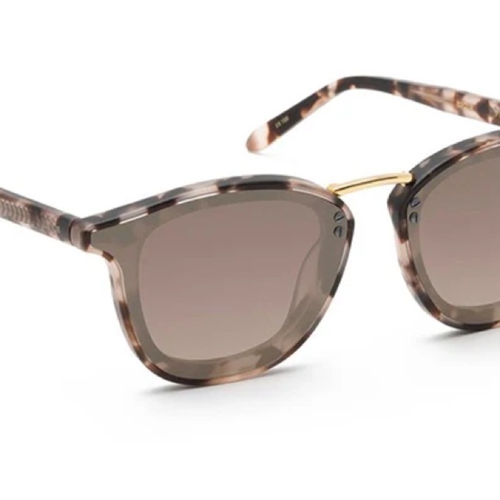 KREWE Franklin Nylon Sunglasses in Matte Sunday Tortoise Mirror